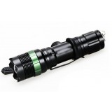 Q5 Zooming tactical rechargeable LED Flashlight with belt clip