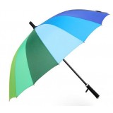 Rainbow windproof long handle umbrella