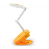 Rechargeable clip-on LED desk lamp