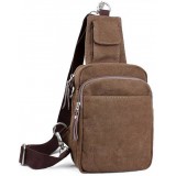 Recreational canvas bag & Chest bag & men's singles shoulder bag