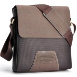 Recreational canvas men inclined shoulder bag