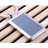 Rectangular Zinc Alloy Keychain