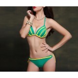 Red / Green / Black 2pcs bikini swimsuit