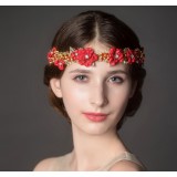 Red flower hair accessories