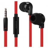 Red Wire Control Earbud style Headphone with microphone