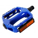 Reflective strips aluminum bicycle pedals