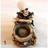 Resin personality skeletons ashtray