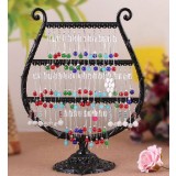 Retro glass jewelry display shelf