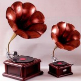 Retro phonograph model decorations