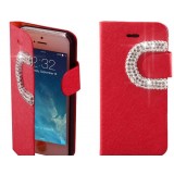 Rhinestone Flip Leather Case for iPhone 5 / 5S
