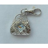 Rhinestone handbag keychain watch