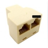 RJ45 cable 1 to 2 adapter / RJ45 network cable splitter