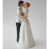 Romantic Kiss resin wedding cake topper