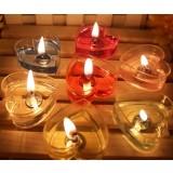 romantic wedding heart-shaped candles