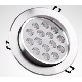 Rotatable silver 15-18W 12V LED ceiling lights