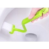 S-style curved toilet cleaning brush