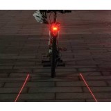 Safety parallel line laser taillight for Bicycle