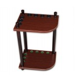 Seven holes wooden billiard cues holder