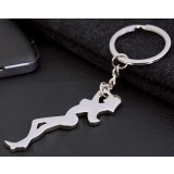 Sexy girl zinc alloy keychain