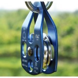 Side panels movable alloy climbing pulley