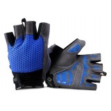 Silicone pad half finger cycling gloves