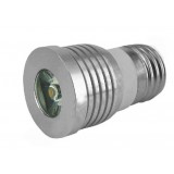 Silver 1W / 3W E27 / E14 / B22 / GU10 / LED Mini spotlight bulb