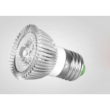 Silver 3W / 5W 220V E27 LED screw spotlight bulb
