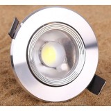 Silver 3W 12-20V COB LED ceiling lights