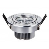 Silver 3W 3LED ceiling Spot Light