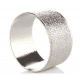 Silver alloy spots napkins ring