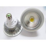 Silver E27 PAR 30/38 7-20W COB LED spotlight bulbs