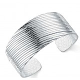 Silver fashion wide shinning Bracelet