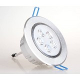 Silver rotatable 3-7W LED ceiling lights