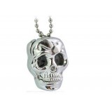 Silver Skull necklace watch