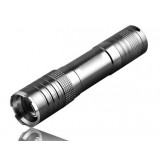 Silver zooming Mini LED Flashlight