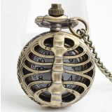 Skeletal series necklace watch