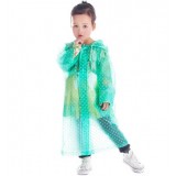 Small dots transparent children's raincoat