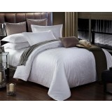 Small flower patterns cotton satin 4pcs bedding sheet set for hotel