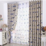 Small flowers garden style curtains