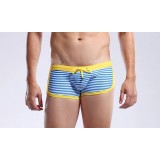 Small striped men's swimming trunks