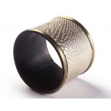 Snake print alloy napkins ring