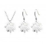 Snow flowersilver jewelry sets