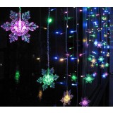 Snowflake curtains 104 LED holiday lights