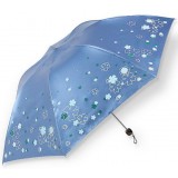 Snowflake UV protection folding umbrella