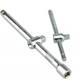 Socket wrench sliding extension bar