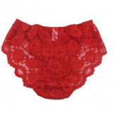 Soft lace non-trace low waist panties