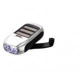 Solar charging + Crank Dynamo Multifunction LED Flashlight