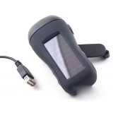 Solar + Dynamo charging LED Flashlight