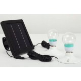 Solar garden double LED lights