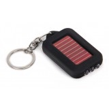 Solar 3 LED Flashlight Torch Keychain